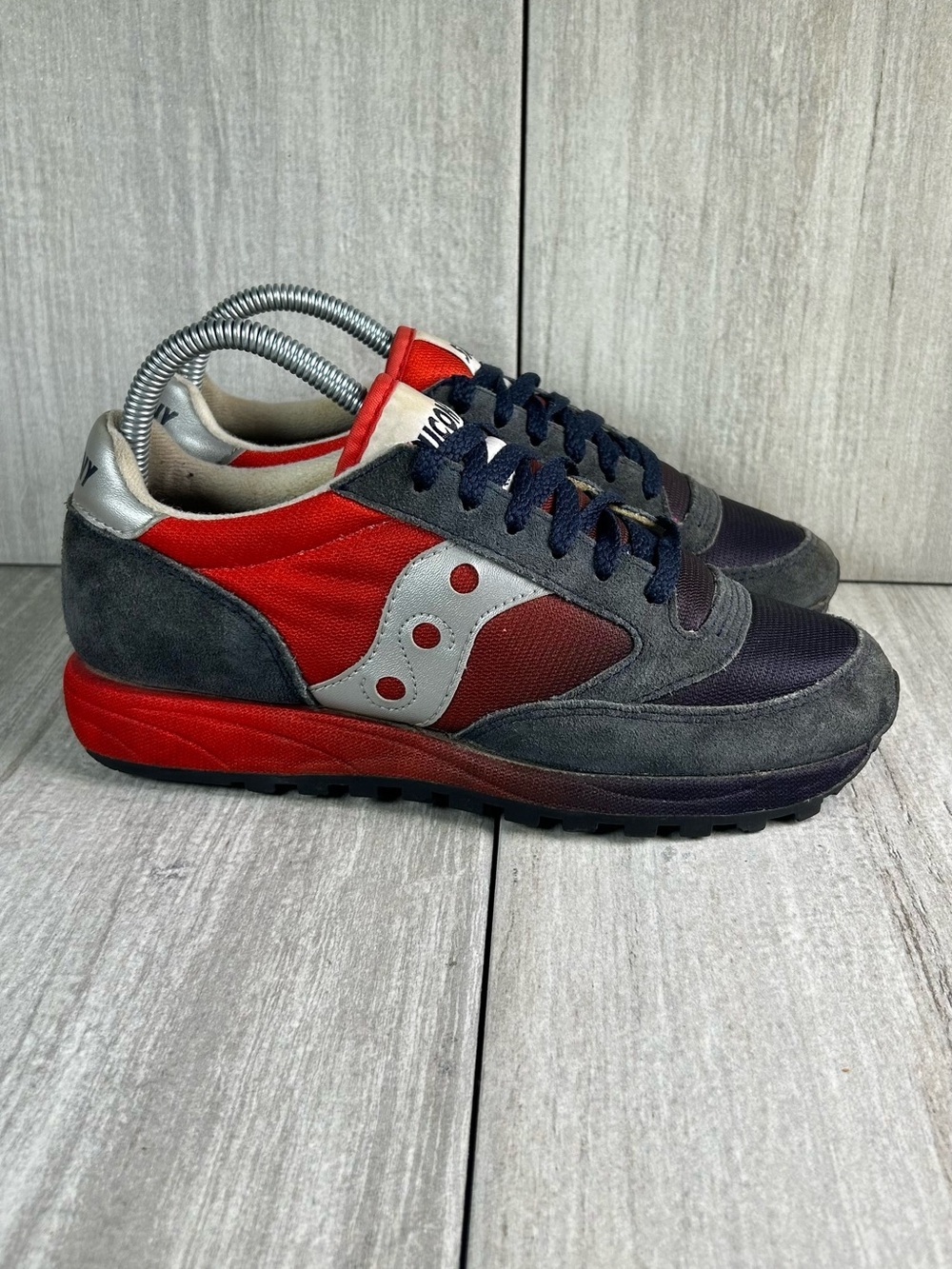Saucony Originals Jazz Navy Red Athletic Shoe Running Sneaker Women’s Size 7